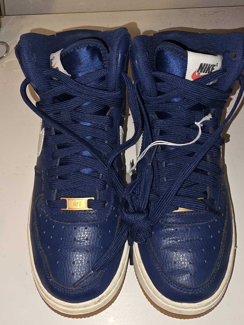 Nike Navy Blue High-Top Sneakers